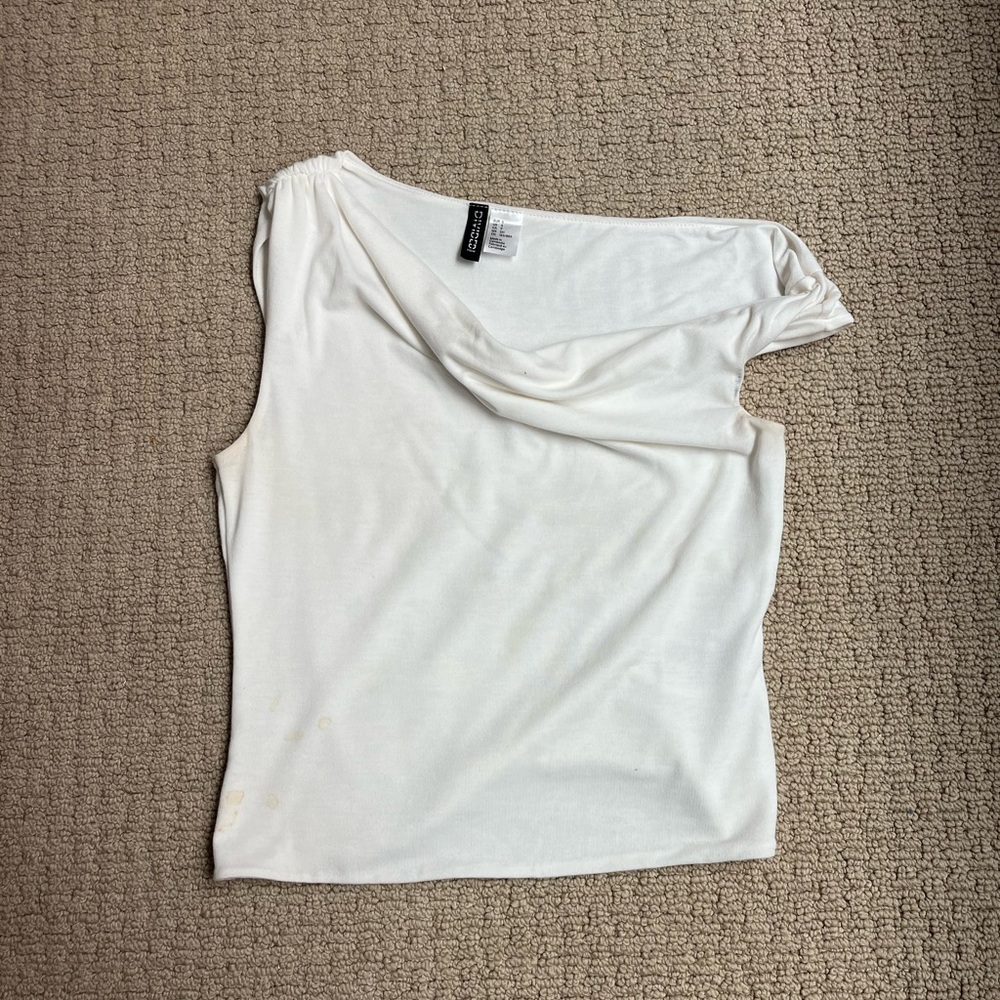 H&M Off-Shoulder White Tank Top - Picture 2 of 4